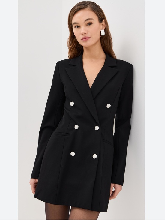 Good American Dresses & Skirts - Good American Ponte Blazer Exec Dress Embellished Sz S NEW